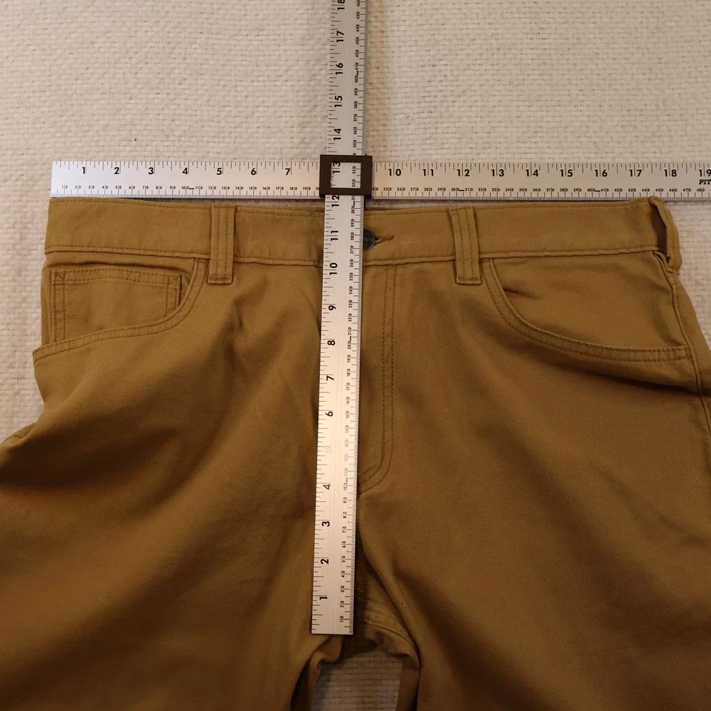 Carhartt Mens 34x32 Canvas Work Pants Brown Rugged Flex Relaxed Fit BN2517-M